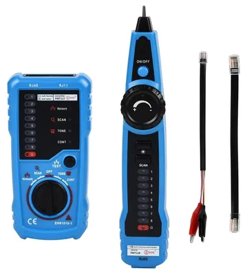 Obrázok produktu pre Tester sieťových káblov RJ45 a detektor vodičov pre elektrické káble