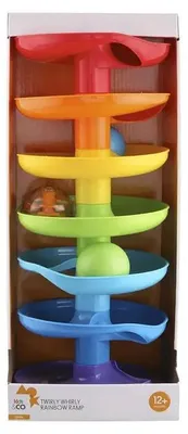 Produktbild von Playgo - Regenbogenrampe mit 3 farbigen Bällen