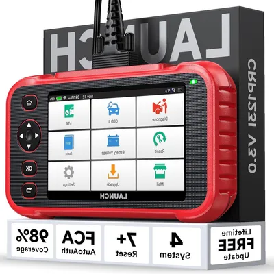Obrázek produktu pro OBD2 skener – Nástroj pro autodiagnostiku – Čtečka chybových kódů – Diagnostický nástroj pro automobily – Diagnostické zařízení pro automobily – 5palcový dotykový displej