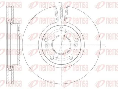 Produktbild von 2x REMSA Bremsscheibe 6985.10 vorne für HONDA Accord VII Limousine (CL CN)