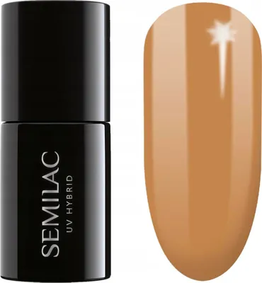 Produktbild von Oranger Hybrid-Nagellack Nr. 600 Semilac Apricot Crush 7 ml