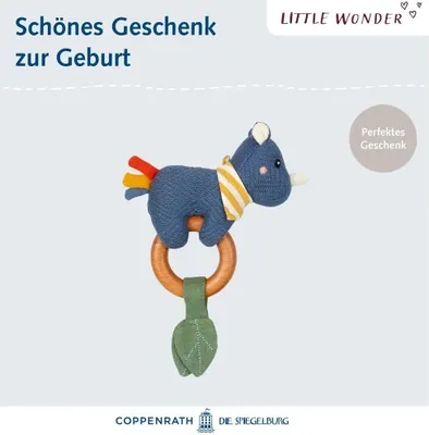 Produktbild von Little Wonder - Holz-Ringrassel Nashorn