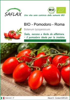 Immagine prodotto di SAFLAX  -- Pomodoro - Roma - 15 semi - Solanum