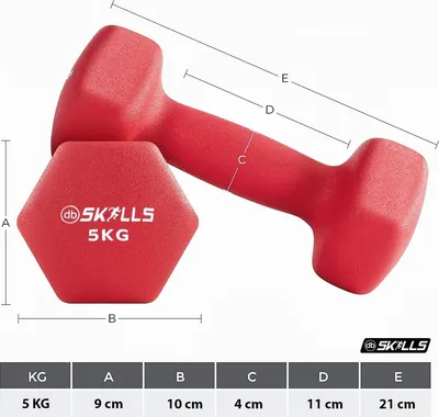 Productafbeelding van Dumbbell set 5 kg, verstelbare gewichten, voor fitness