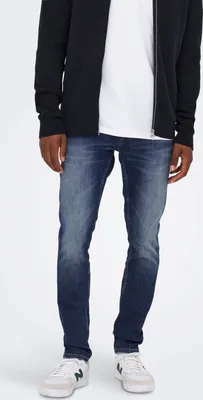 Produktbild von Slim Fit Jeans Basic Denim Hose ONSLOOM Tapered Trousers Stone Wash |