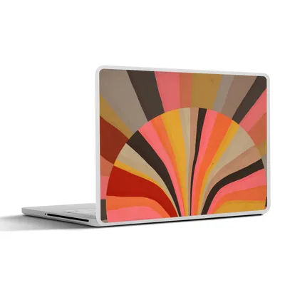 Produktbild von MuchoWow® Laptop Aufkleber Sticker Cover Abstrakt -Kunst -Formen 40x30 cm - Laptop Dekoration - Selbstklebend