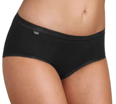 Obrázok produktu pre sloggi Dámske nohavičky Midislip 4-pack Basic+ - BLACK - veľkosť 42