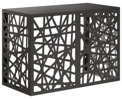 Obrázok produktu pre Kryt klimatizácie čierny 100 x 50 x 70 cm oceľ