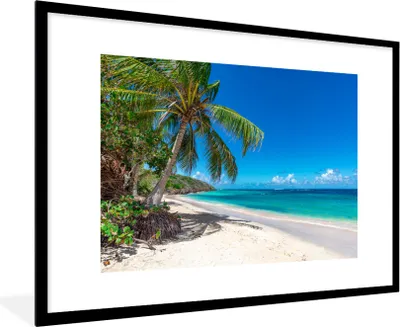Produktbild von MuchoWow® MuchoWow® Gerahmtes Poster Strand - Meer - Tropisch 90x60 cm - Poster mit zchwarzem Bilderrahmen - Wanddekoration - Fotos