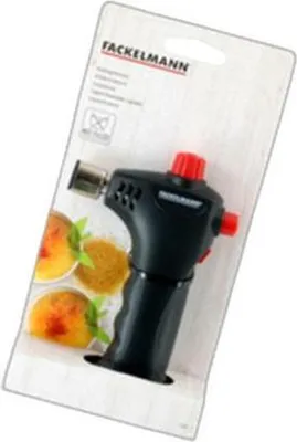 Zdjęcie produktu dla Kuchenny palnik gazowy Fackelmann Idealny do flambirowania, zapiekania i karmelizowania, z zabezpieczeniem przed dziećmi, ABS, 141g