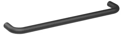 Zdjęcie produktu dla Klamka do mebli, stal nierdzewna, rozstaw otworów 192 mm, matowe wykończenie czarne