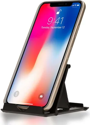 Immagine prodotto di NALIA Supporto per cellulare, supporto per smartphone regolabile, supporto pieghevole nero