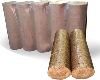 Produktbild von Rundholzbriketts 10 kg Holzbriketts Buche Eiche Weichholz Mischholz