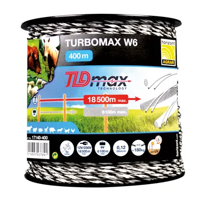 Produktbild von Horizont Weidezaunlitze Turbomax W6
