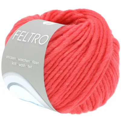 Zdjęcie produktu dla Lana Grossa FELTRO UNI 50 g nowoczesnej wełny do filcowania w 51 kolorach 50 m przędzy do filcowania kolor 113 - malinowy