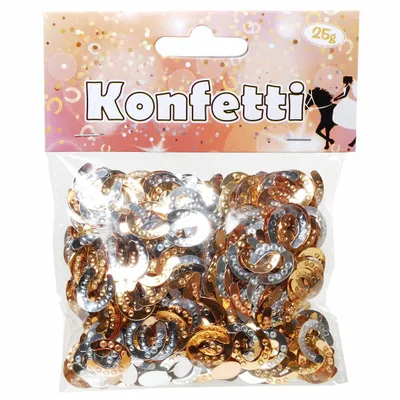 Produktbild von Folienkonfetti Hufeisen Glücksbringer