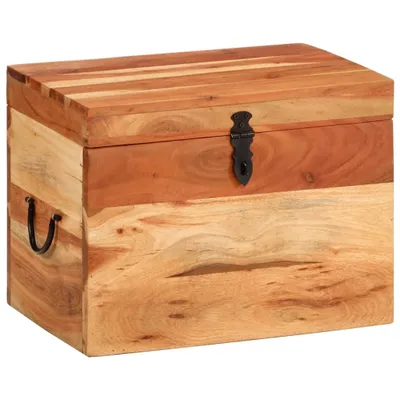 Image de Boîte de rangement 39x28x31 cm en bois massif d'acacia