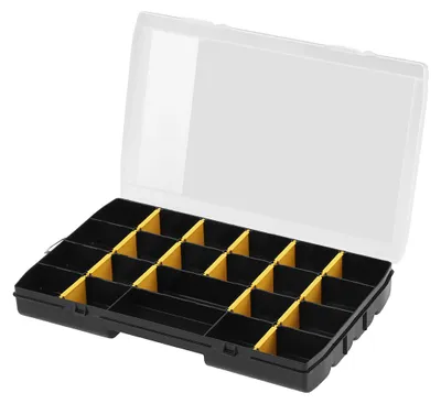 Obrázek produktu pro Stanley STST81681-1, Skladovací krabice, Černá, Žlutá, Obdélníkový, Polypropylen (PP), Jednobarevný, Polykarbonát