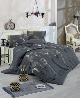 Produktbild von L'Essentiel Linge de Maison, Begonvilla- EPF4187, Anthrazit, Bettdecken, 65% Baumwolle / 35% Polyester