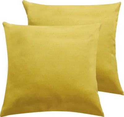Obrázek produktu pro Venkovní terasa Balkon Vodotěsné polštáře Kryty čtvercový polštář kryt pro zahradní stan gauč(2 kusy,45*45cm,Yellow)