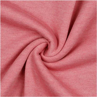 0,5m melierter Sweat-Stoff Meterware Oeko-Tex Sweatstoff Sweat rose