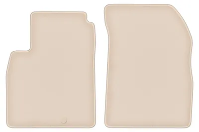 Produktbild von DURBAN Beige Velours-Fußmatten vorne für Nissan Micra K13 Schrägheck (2010-2016)