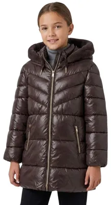 Produktbild von Mädchenjacke Mayoral Daunen Winter mit Kapuze Braun 152