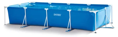 Immagine prodotto di Piscina da giardino con struttura a telaio, grande, rettangolare, 4,5 x 2,2 m, INTEX 28274