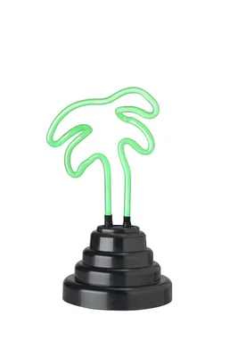 Produktbild von Neonlampe Palme grün  Deko Tischlampe 10x19cm