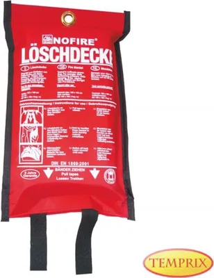 Produktbild von Löschdecke 120 x 180 cm Polybeutel | Feuerschutzdecke