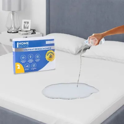 Zdjęcie produktu dla Ochraniacz Na Materac 180X200 Wodoodporny Podkład Z Gumką Dookoła (2Szt)