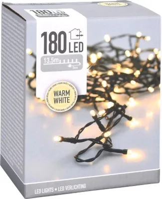 Image de Guirlande Fixe 180 Leds Blanc Chaud Usage Extérieur Ip44 16,5m