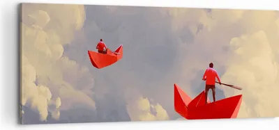 Produktbild von Bild auf Leinwand - Leinwandbild - Abstraktion modern - 100x40cm - Wand Bild - Wanddeko - Leinwanddruck - Bilder - Kunstdruck - Wanddekoration - Leinwand bilder - Wandkunst - AB100x40-3832