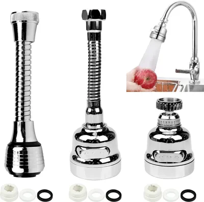 Produktbild von Famanu Küchenarmaturverlängerung 360° drehbare Sprühkopf - 3 einstellbare Wasserstrahlmodi