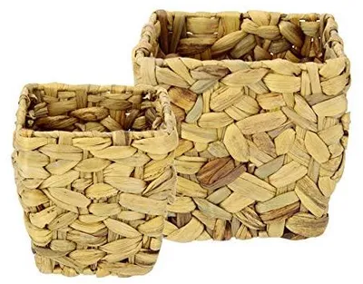 Produktbild von Topfset Wasserhyazinthe Pflanzgefäß Blumentopf Übertopf Dekotopf Korb 3er Set