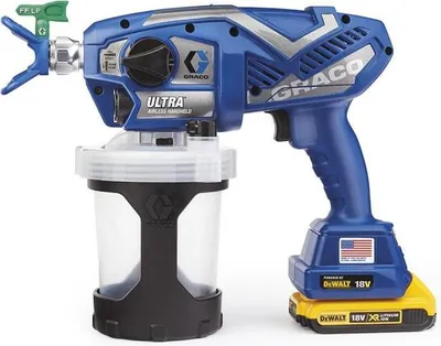 Produktbild von Graco pistolet do malowania ultra airles ( 2 x aku. 2ah dewalt+ ład. ) + torba