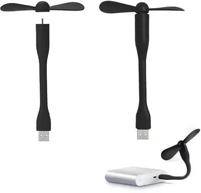 Produktbild von Azomor® Kompakter und Flexibler USB Ventilator mit Schwanenhals für Büro und Reisen