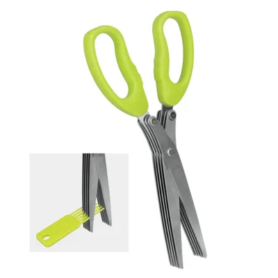 Produktbild von Metaltex-Kräuterschere 19 cm Grün/Stahl