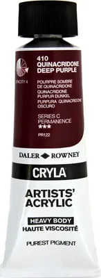 Zdjęcie produktu dla Daler Rowney Cryla Artists’ Farba akrylowa Quinacridone Deep Purple 75 ml 1 szt.
