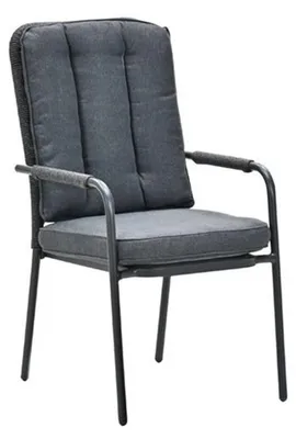 Productafbeelding van Venice Dining Tuinstoel Carbon Black/Mystic Grey Garden Impressions