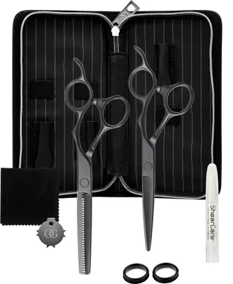 Produktbild von Olivia Garden SilkCut Pro Matt Black RH 2 Stück