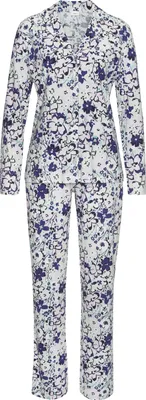 Produktbild von s.Oliver Pyjama 2 -teilig blau-rosa-mint-geblümt Größe 44/46