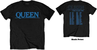 Produktbild von Queen The Game Tour (Back Print) Black M T-Shirt