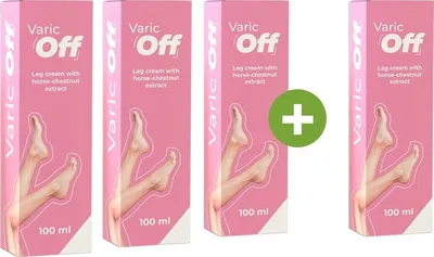 Immagine prodotto di 4x VaricOFF - crema per i piedi con estratto di ippocastano