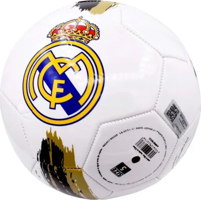 Produktbild von R ROGER'S Ball Real Madrid Wappen Farbe - Größe 5, Schwarz