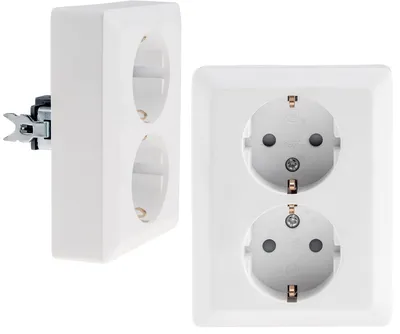 Immagine prodotto di Presa MILOS con contatto di messa a terra, a 2 poli 250V~/ 16A 1x incasso bianco opaco