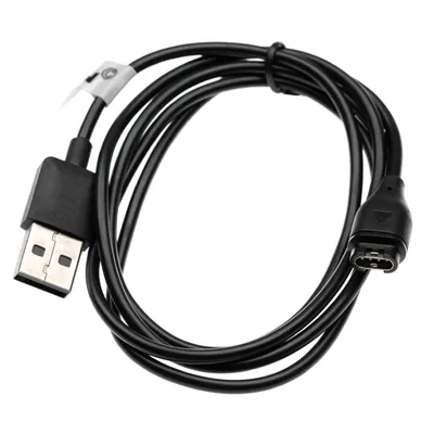 Produktbild von vhbw USB Ladekabel kompatibel mit Garmin Forerunner 645, 245, 245 M, 745, 935, 45 S, 645 M, 45 Smartwatch Fitnesstracker - Ladestation Schwarz, 100 cm
