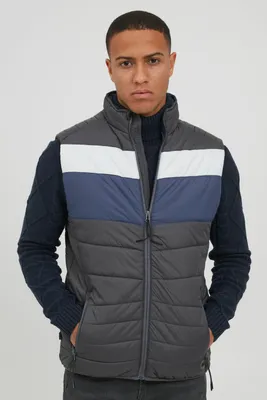 Produktbild von BLEND BHKristian Herren Weste Steppweste Outdoor Weste leicht wattiert mit Stehkragen