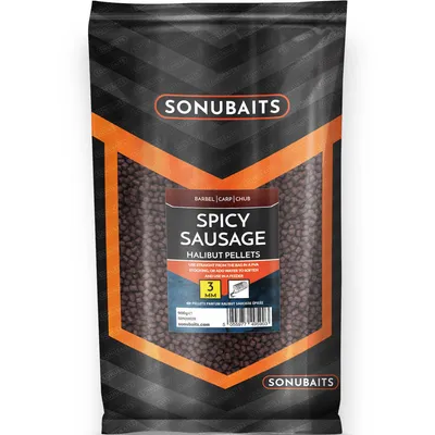 Obrázok produktu pre Sonubaits Spicy Sausage Halibut Pellets - 6mm