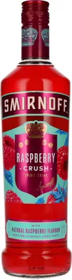 Produktbild von Smirnoff Raspberry Crush, Wodka mit Fruchtgeschmack, 25% vol., 700ml Flasche